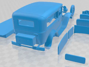 Model A 1927 Printable Car 3D Print Model