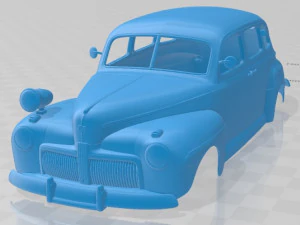 V8 Super Deluxe 21A Tudor Sedan Estado Mayor del Ejército 1942 Carrocería imprimible Modelo de impresión 3D