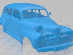 V8 Super Deluxe 21A Tudor Sedan Army Staff 1942 Printable Body Car Modelo de impresión 3D