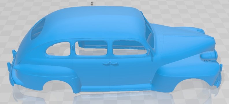 V8 Super Deluxe 21A Tudor Sedan Army Staff 1942 Printable Body Car.