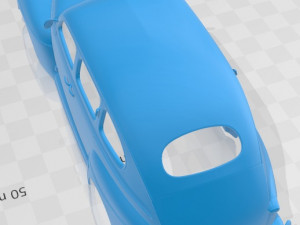 V8 Super Deluxe 21A Tudor Sedan Army Staff 1942 Printable Body Car Modelo de impresión 3D
