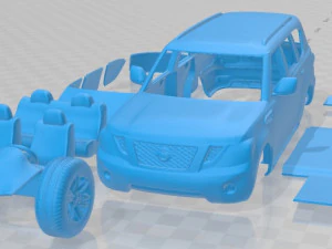 Coche Nissan Patrol 2011 Imprimible Modelo de impresión 3D