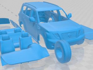 Nissan Patrol 2011 Printable Car 3D Druckmodell