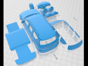 Nissan Patrol 2011 Printable Car 3D Druckmodell