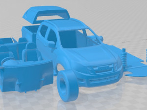 Isuzu D-Max Double Cab Huntsman 2014 Printable Car 3D 프린트 모델