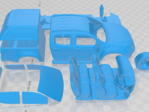 Isuzu D-Max Double Cab Huntsman 2014 Printable Car 3D 프린트 모델