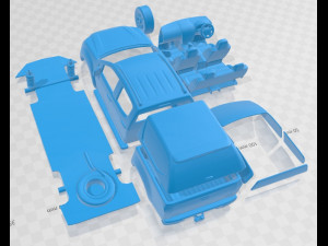 Isuzu D-Max Double Cab Huntsman 2014 Printable Car 3D 프린트 모델