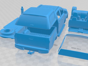Isuzu D-Max Double Cab Huntsman 2014 Printable Car 3D 프린트 모델