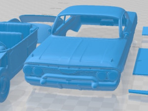 Chevrolet Impala 1961 Coupe Printable Car 3Dプリントモデル