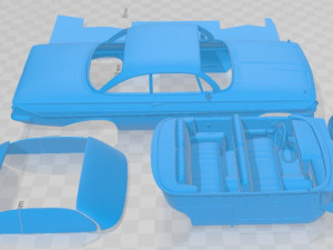 Chevrolet Impala 1961 Coupe Printable Car 3D Принт Модель