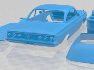 Chevrolet Impala 1961 Coupe Printable Car 3D Принт Модель
