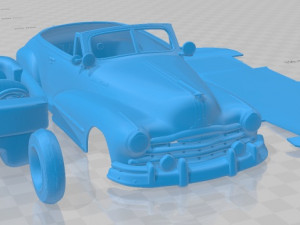 Pontiac Torpedo Eight Deluxe Convertible 1948 Printable Car 3Dプリントモデル