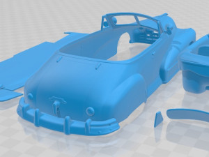 Pontiac Torpedo Eight Deluxe Convertible 1948 Printable Car 3Dプリントモデル