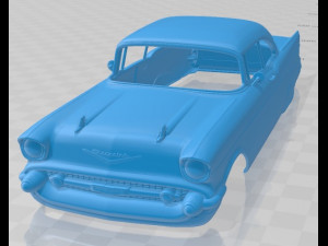 Chevrolet Bel Air Sport Coupe 1957 Printable Body Car Model Cetak 3D