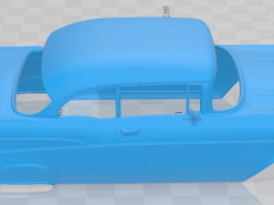 Chevrolet Bel Air Sport Coupe 1957 Printable Body Car 3D Print Model