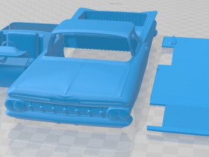 Chevrolet El Camino 1959 Printable Car Modelo de impresión 3D