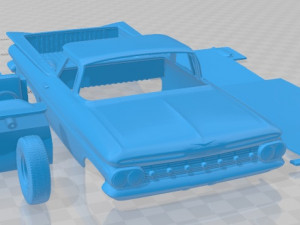 Chevrolet El Camino 1959 Printable Car 3D-Druckmodell