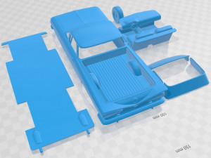 Chevrolet El Camino 1959 Printable Car 3D-Druckmodell