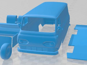 E Series Econoline PanelVan 1961 Printable 3D Print Model