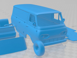 E Series Econoline PanelVan 1961 Printable 3D Принт Модель