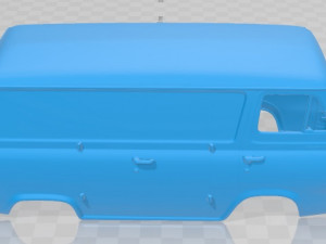 E Series Econoline PanelVan 1961 Printable Body Van Modelo de Impressão 3D