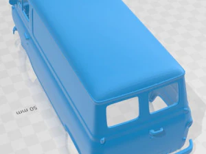 Furgoneta con carrocer&iacute;a imprimible Econoline PanelVan 1961 Serie E Modelo de impresión 3D