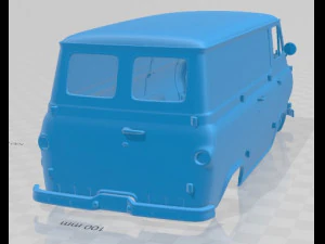 Furgoneta con carrocer&iacute;a imprimible Econoline PanelVan 1961 Serie E Modelo de impresión 3D