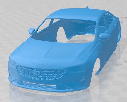 Opel Insignia Grand Sport 2020 Printable Body Car 3D Baskı Modeli .c4d .max .obj .3ds .fbx .stl .blend 