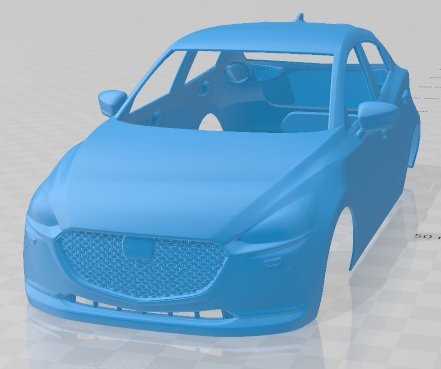 Mazda 2 2020 Printable Body Car 3D प्रिंट मॉडल .c4d .max .obj .3ds .fbx .stl .blend 