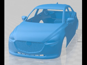 Mazda 2 2020 Printable Body Car Model Cetak 3D