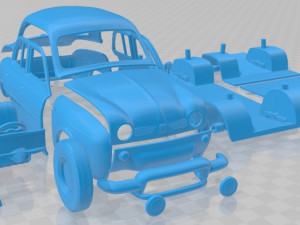 Renault Ondine Dauphine 1956-1967 Printable Car 3D 打印模型