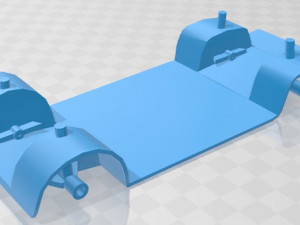 Renault Ondine Dauphine 1956-1967 Printable Car 3D 打印模型