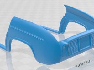 Renault Ondine Dauphine 1956-1967 Printable Car 3D 打印模型