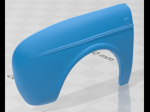 Renault Ondine Dauphine 1956-1967 Printable Car 3D 打印模型