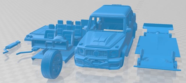 Brabus 800 Adventure XLP 2020 Printable Car 3D Baskı Modeli .c4d .max .obj .3ds .fbx .stl .blend 