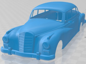Mercedes Benz 300D W189 1957 Printable Body Car 3D प्रिंट मॉडल