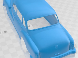 Mercedes Benz 300D W189 1957 Printable Body Car 3D Принт Модель