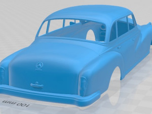 Mercedes Benz 300D W189 1957 Printable Body Car 3D Принт Модель