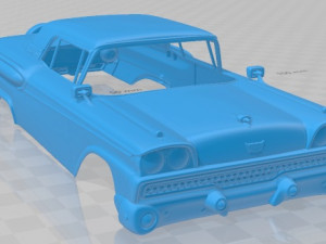 Fairlane 500 Galaxie Skyliner 1959 Printable Body Car 3D Print Model