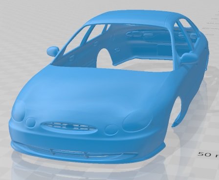 Taurus 1996 Printable Body Car Model Cetak 3D .c4d .max .obj .3ds .fbx .stl .blend
