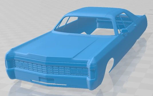 Chrysler Imperial LeBaron 4 Door Hardtop 1971 Printable Body Car 3D Print Model .c4d .max .obj .3ds .fbx .stl .blend