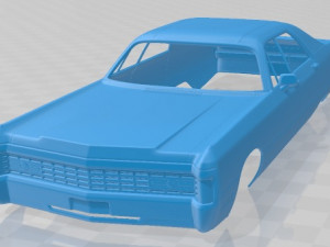 Chrysler Imperial LeBaron 4 Door Hardtop 1971 Printable Body Car 3D Print Model