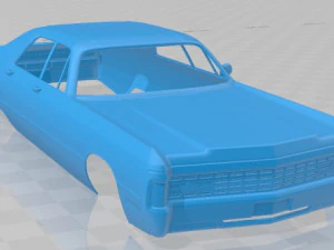 Chrysler Imperial LeBaron 4 Door Hardtop 1971 Printable Body Car 3D Print Model