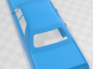 Chrysler Imperial LeBaron 4 Door Hardtop 1971 Printable Body Car 3D Принт Модель
