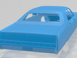 Chrysler Imperial LeBaron 4 Door Hardtop 1971 Printable Body Car 3D Принт Модель