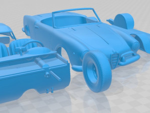 Alfa Romeo Giulietta Spider 1955 Printable Car 3D Print Model