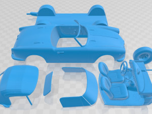 Alfa Romeo Giulietta Spider 1955 Printable Car 3D Print Model