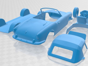 Alfa Romeo Giulietta Spider 1955 Printable Car 3D Print Model