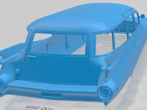 Cadillac Fleetwood 75 Millermeteor Hearse 1959 Wagon Printable Body Car 3D Print Model