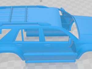 Toyota 4runner 2009 Printable Body Car 3Dプリントモデル
